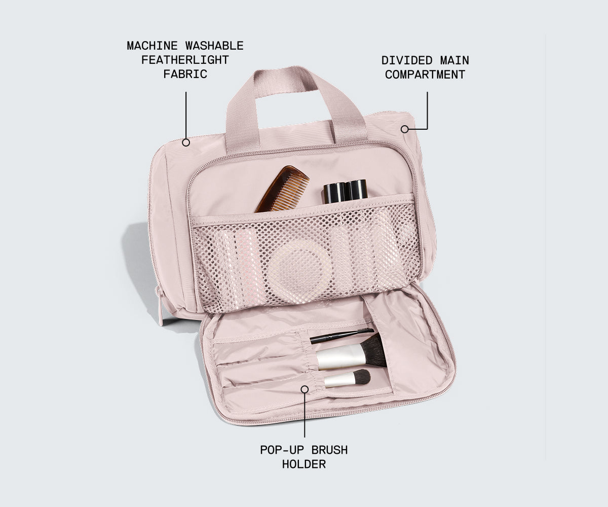 Featherlight Daily Cosmetic Case in Blush Pink