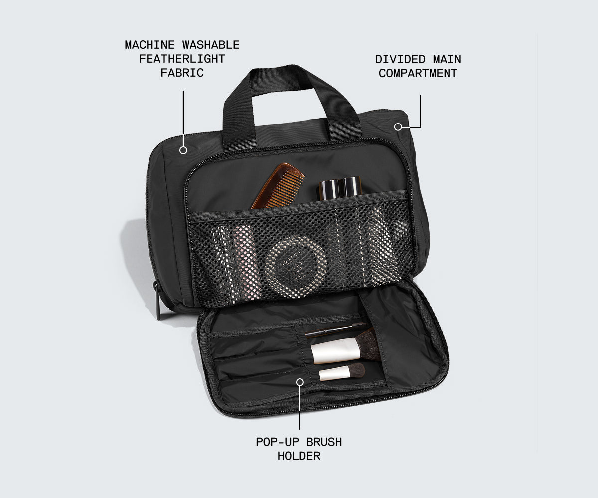 Featherlight Daily Cosmetic Case in Jet Black