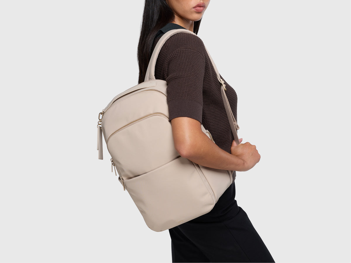 Slim Commuter Backpack in Navy Blue