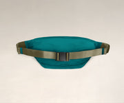 Back view of The Packable Sling Bag's adjustable crossbody strap and buckle closure