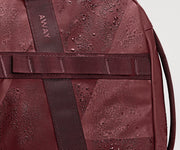 Close of view of water droplets on the water-repellent material