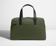 Back view of The Overnight bag with trolley sleeve pass-through