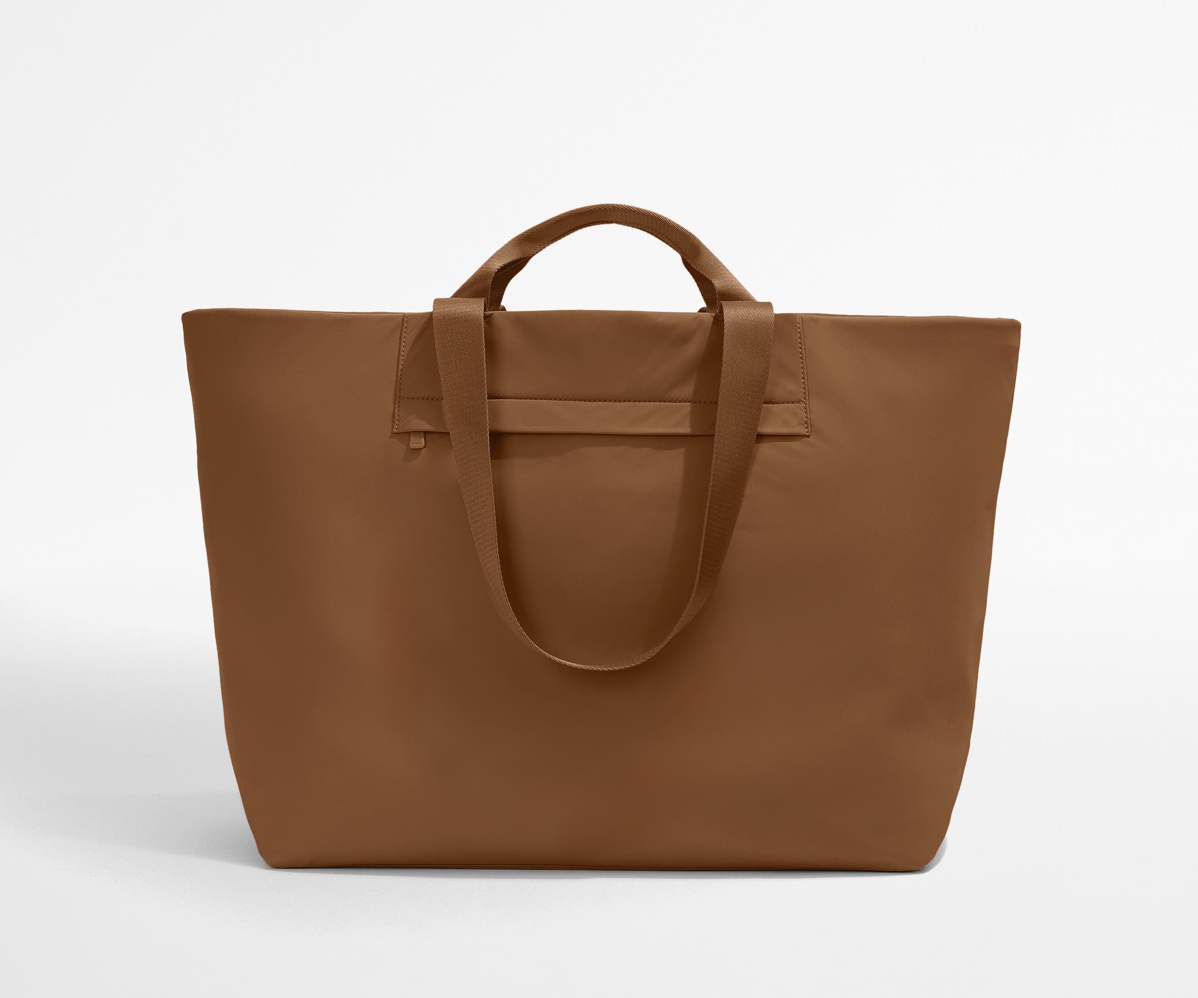Front view of the Large Featherlight Tote with the handles and shoulder straps