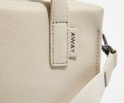 Close-up view of the leather material