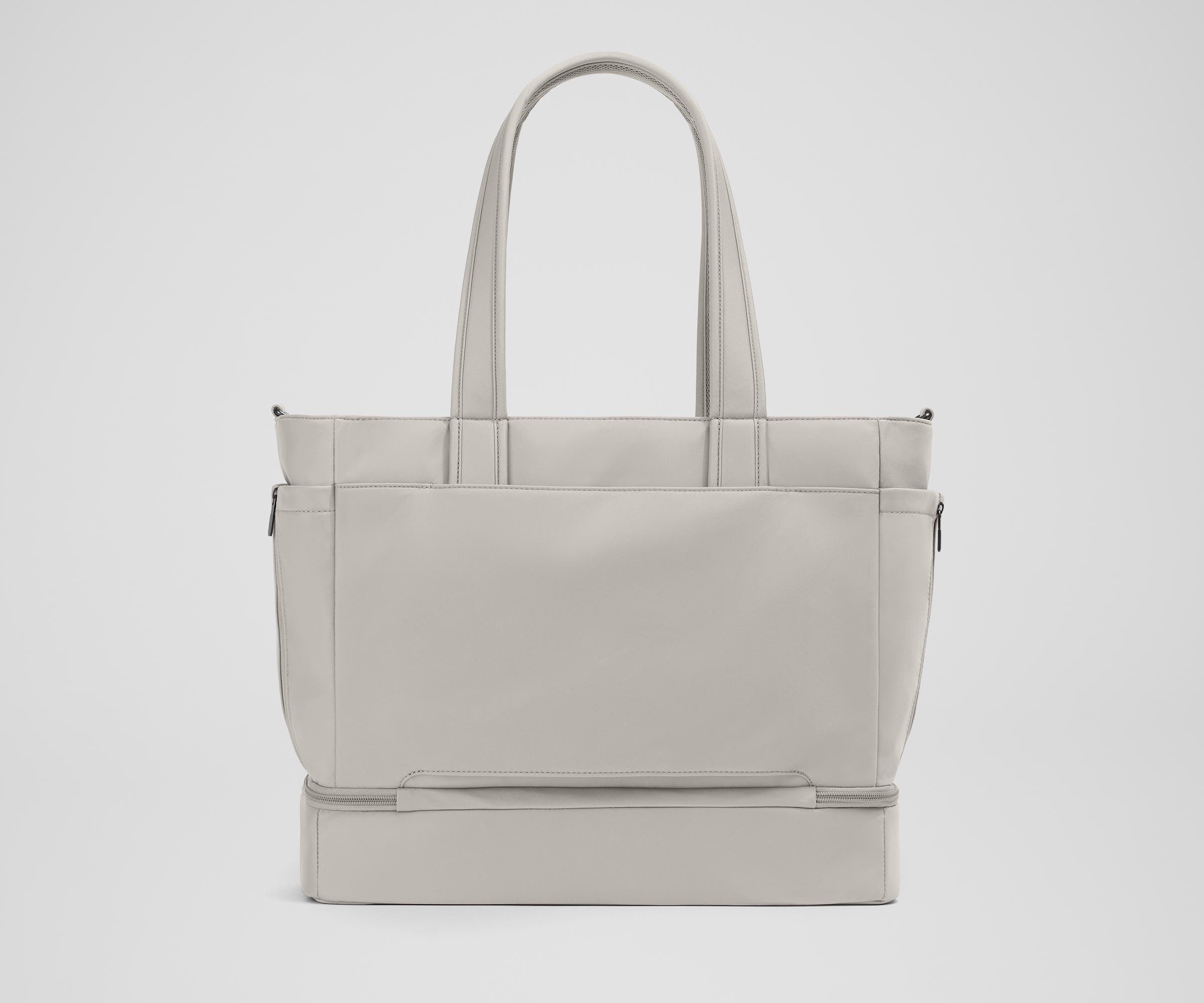 Back view of the Double Diaper Tote showing the trolley sleeve