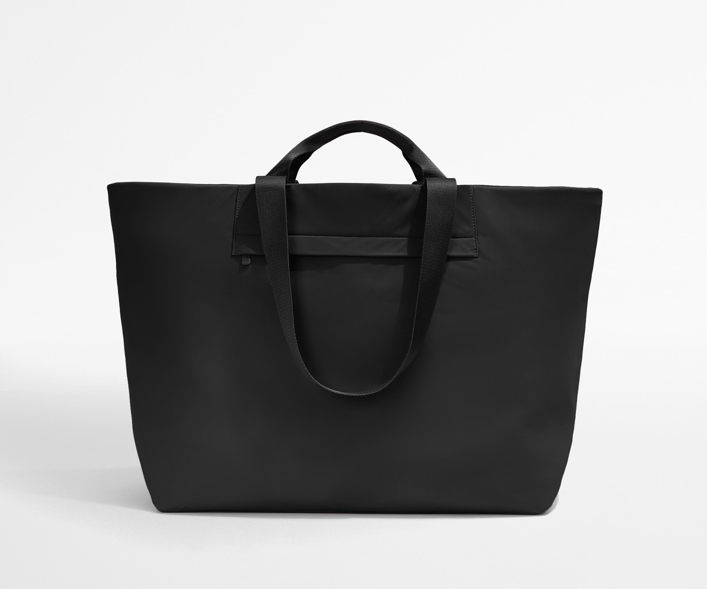 Front view of the Large Featherlight Tote with the handles and shoulder straps