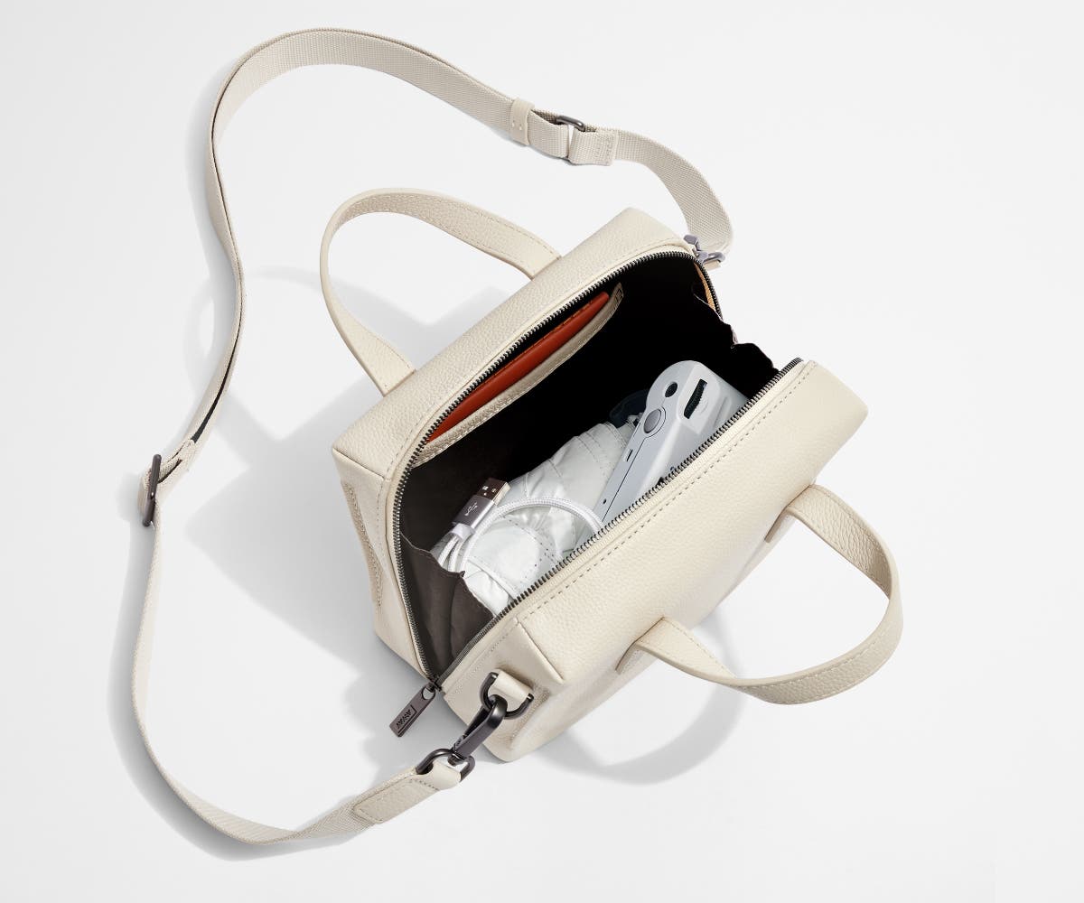 Interior slip pocket packed with a wallet