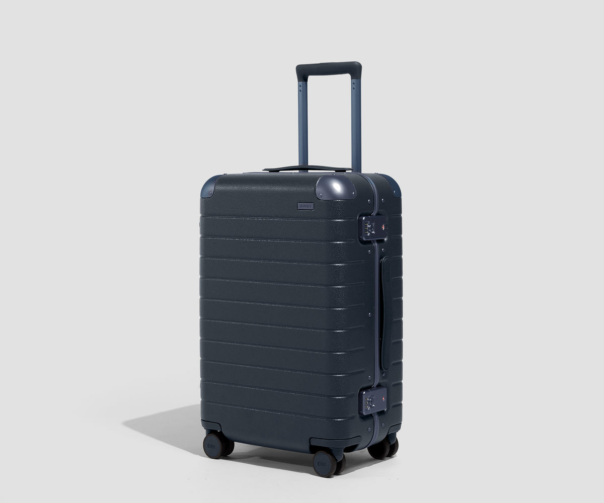 The Aluminum Edge Bigger Carry-On in Atlantic Blue