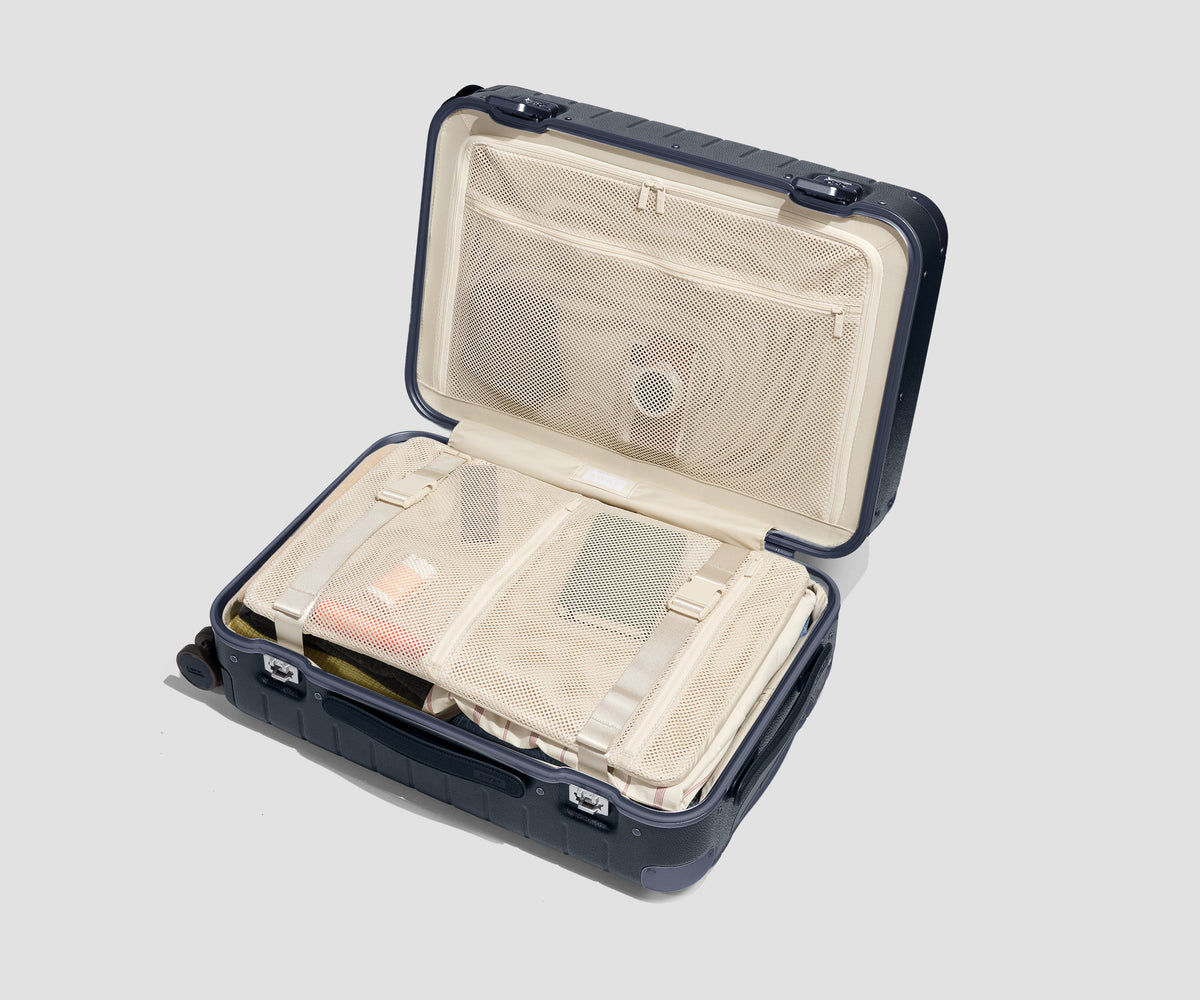 The Aluminum Edge Bigger Carry-On in Atlantic Blue