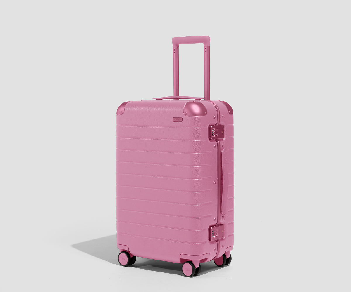 The Aluminum Edge Bigger Carry-On in Absolute Pink