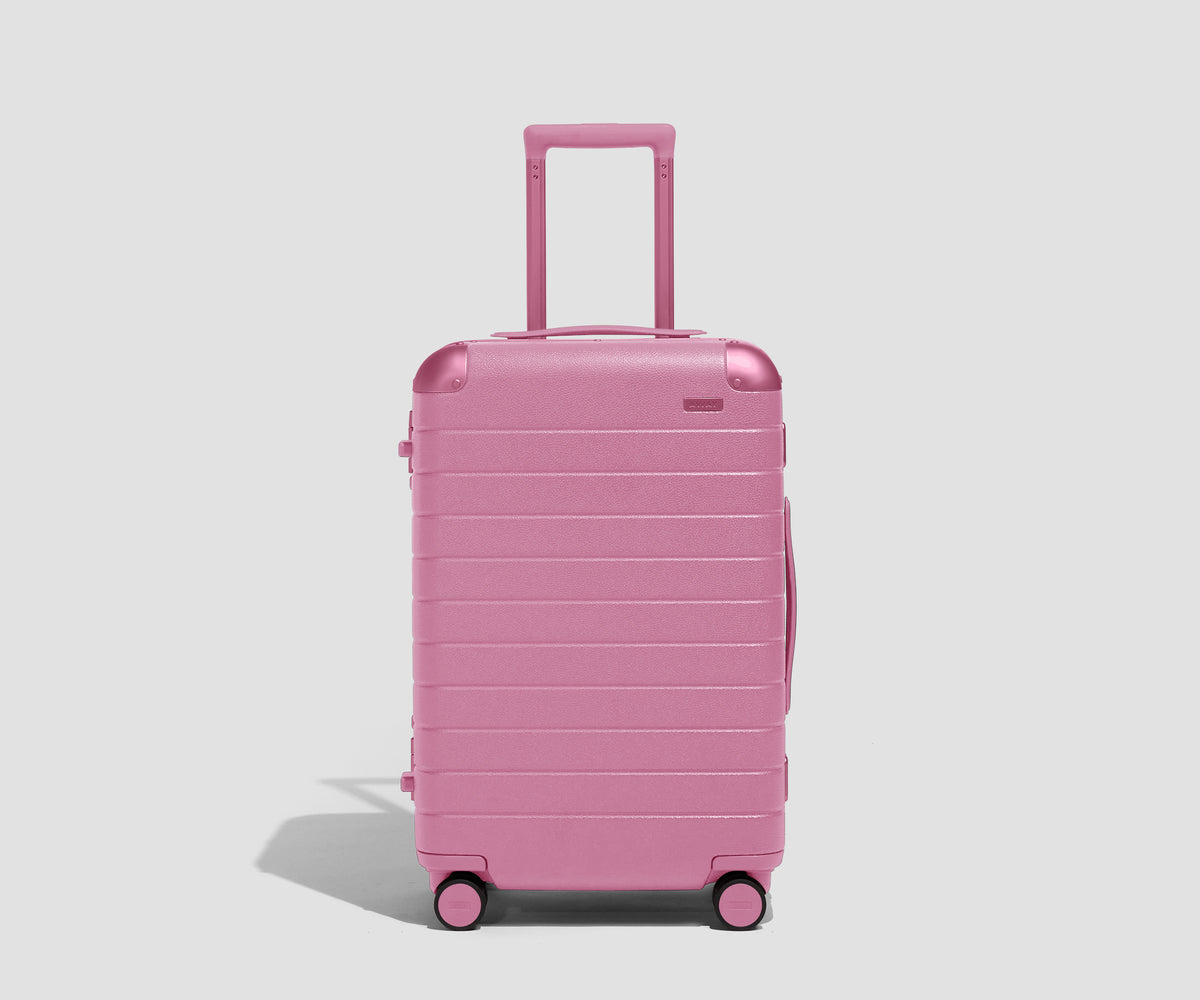 The Aluminum Edge Bigger Carry-On in Absolute Pink