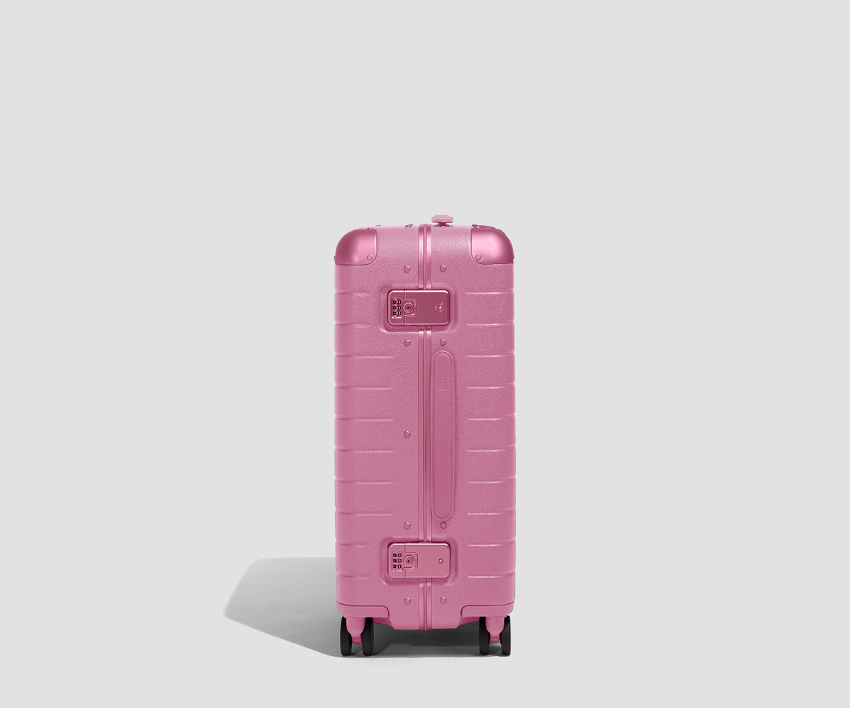 The Aluminum Edge Bigger Carry-On in Absolute Pink