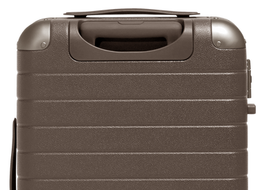 The Aluminum Edge Bigger Carry-On in Smokey Taupe
