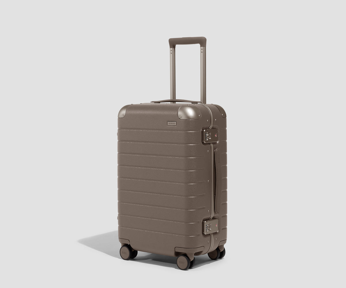 The Aluminum Edge Carry-On in Smokey Taupe