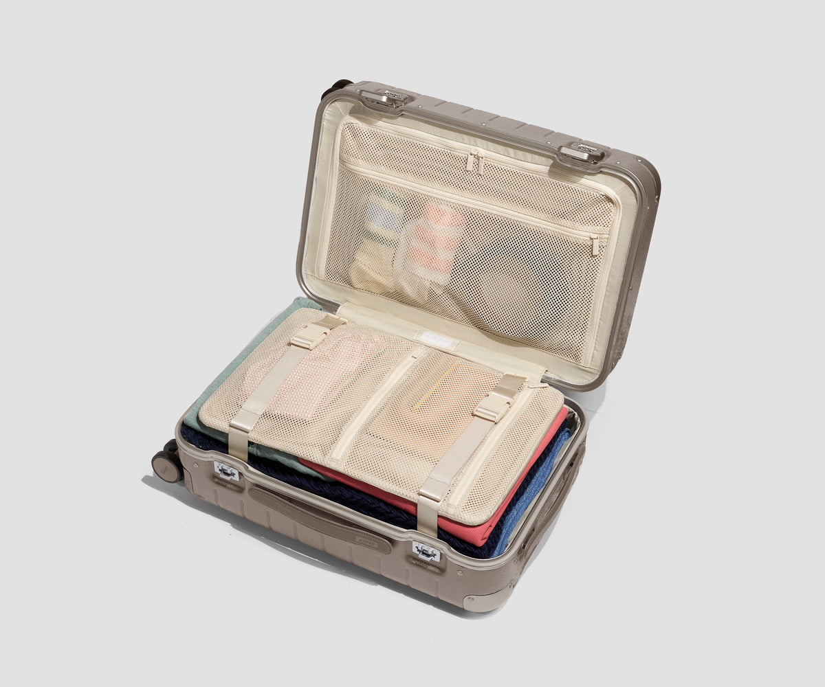 The Aluminum Edge Carry-On in Smokey Taupe