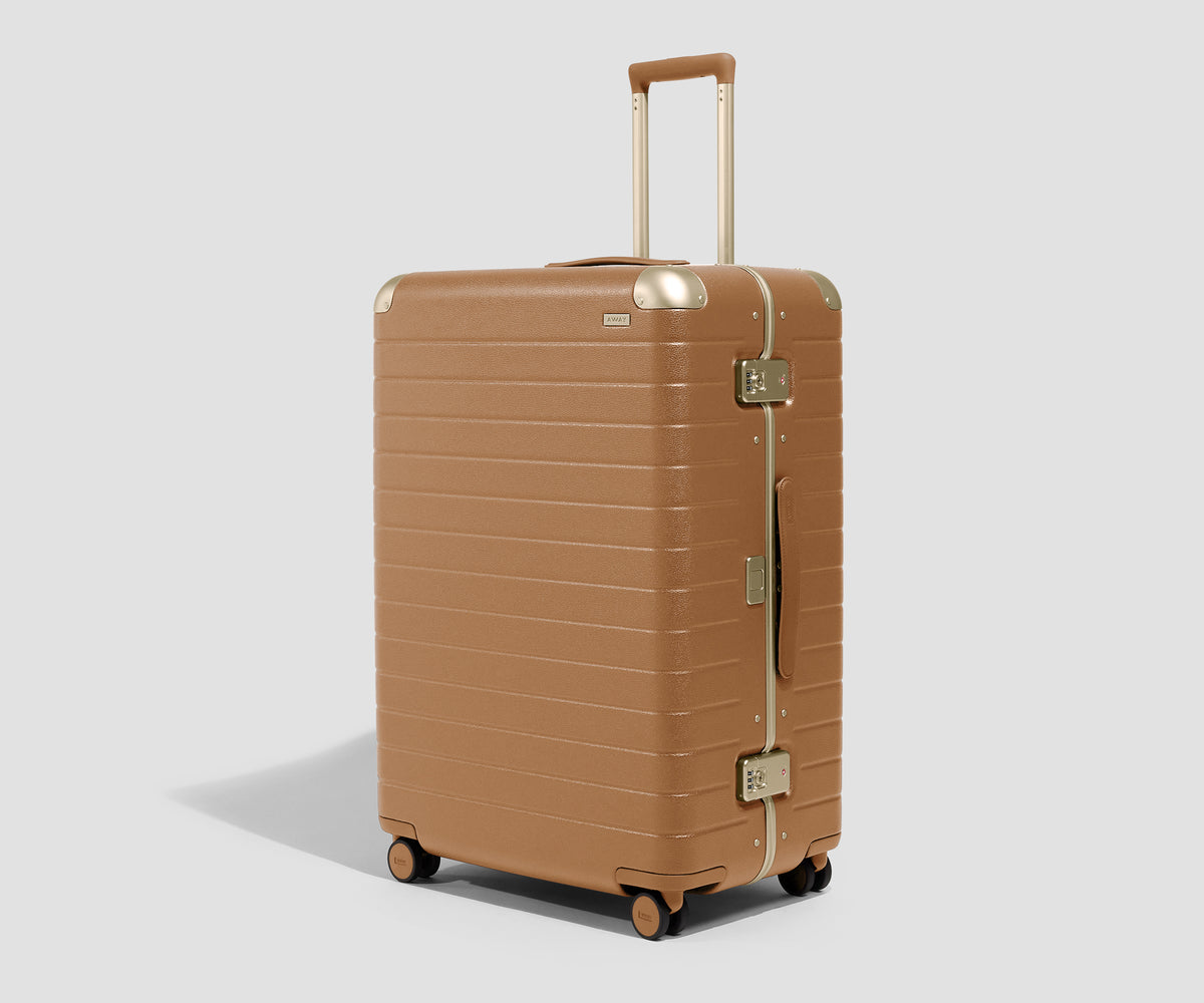 The Aluminum Edge Large in Cognac Brown