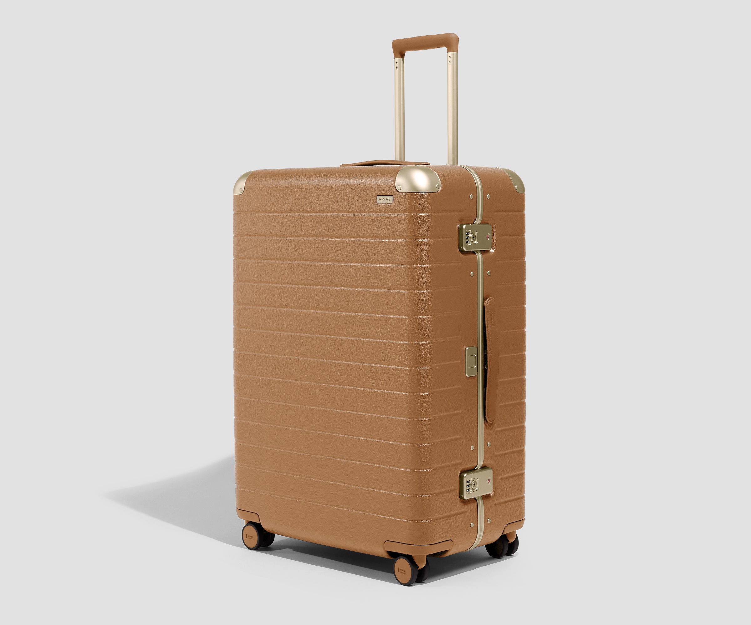 The Aluminum Edge Large in Cognac Brown