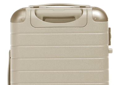 The Aluminum Edge Carry-On in Champagne White