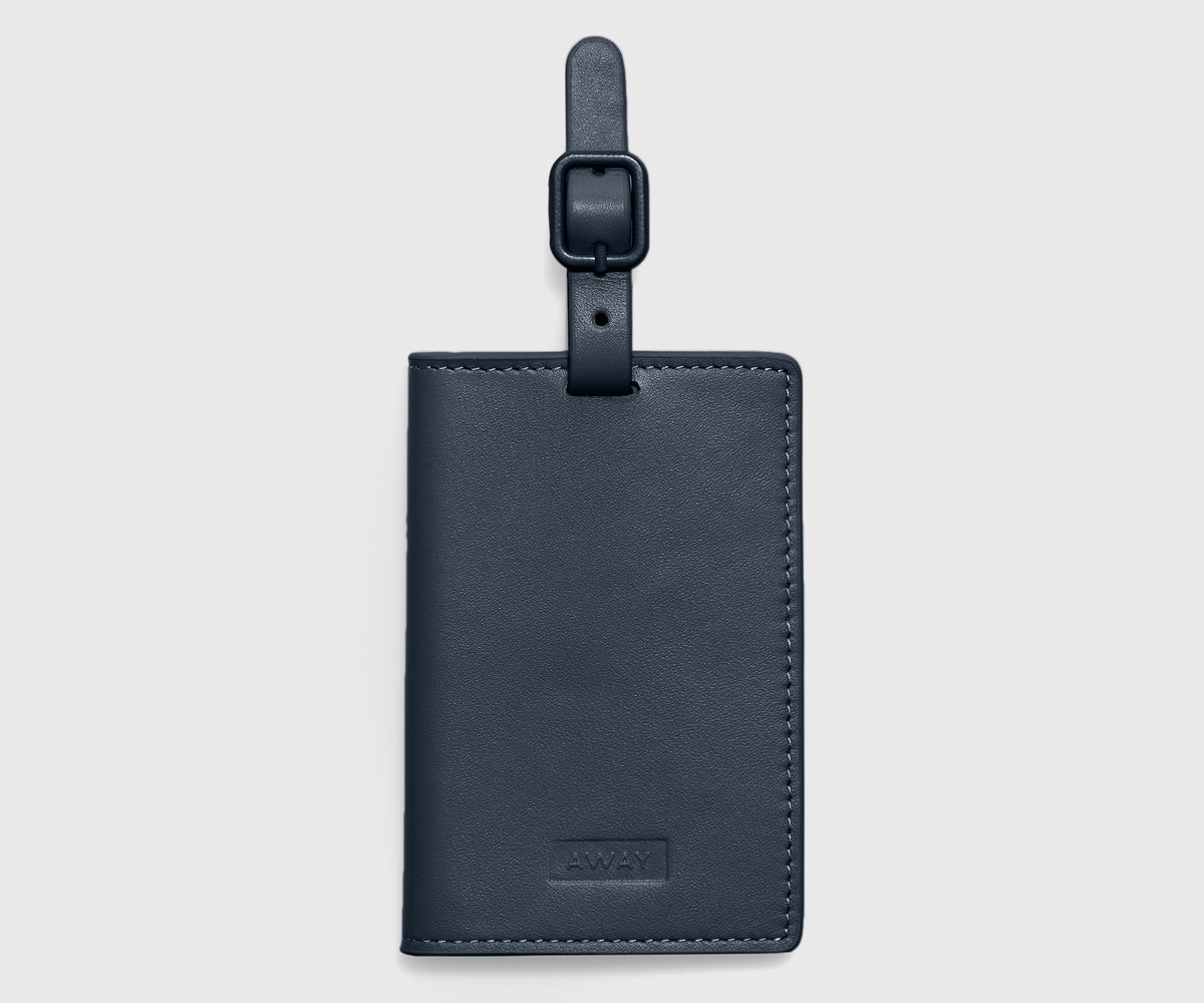 Aluminum Luggage Tag in Arctic Steel