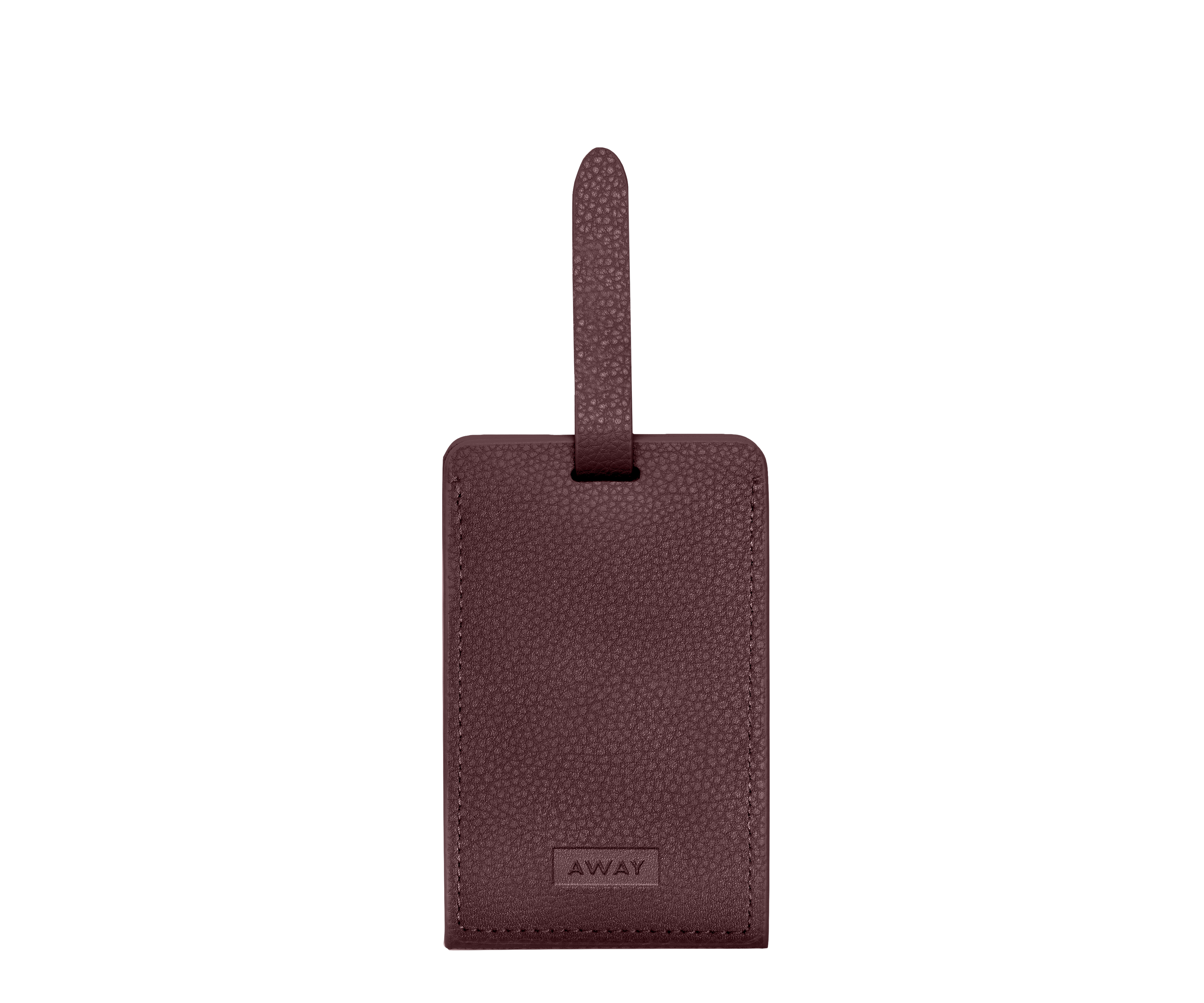 Aluminum Edge Tag in Oxblood Red