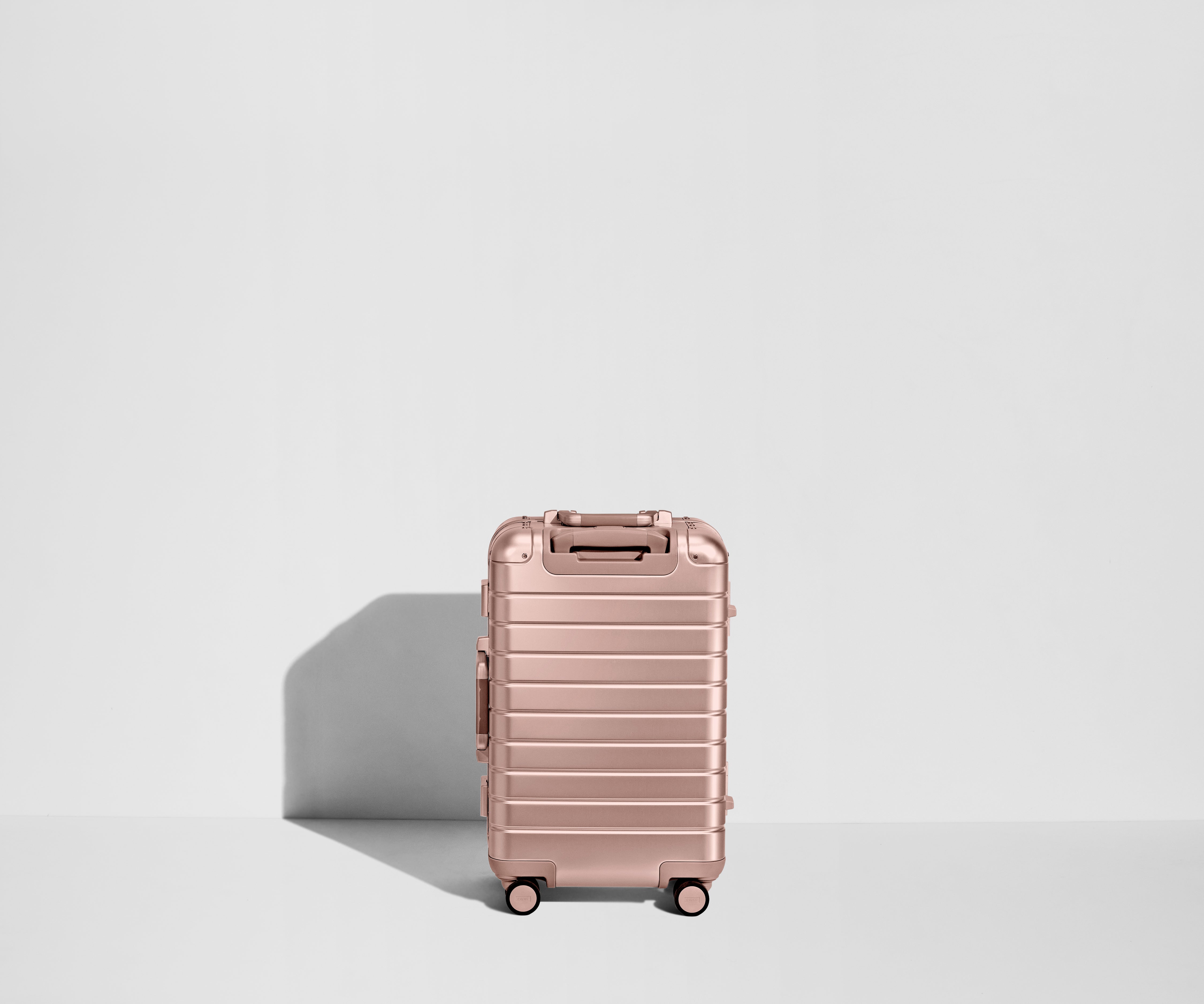 Back view of the Aluminum Edition Bigger Carry-On