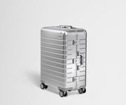 Angled product view of the Medium: Aluminum Edition in Silver