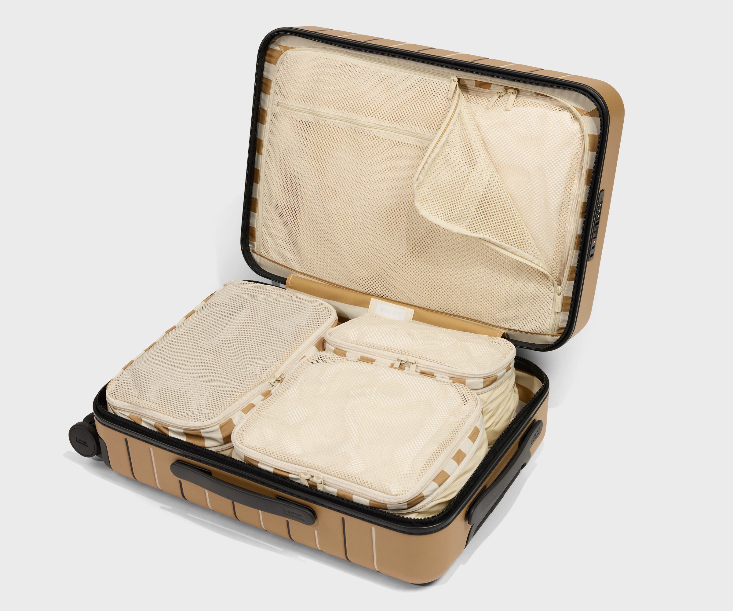 Compression Packing Cubes in Tide Line Stripe