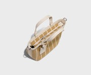 Mini Straw Riviera Tote in White Seagrass