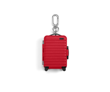 Micro Carry-On Charm in Cherry Red