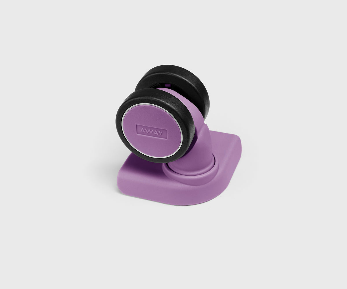 Custom Carry-On Wheel Set in Electric Iris