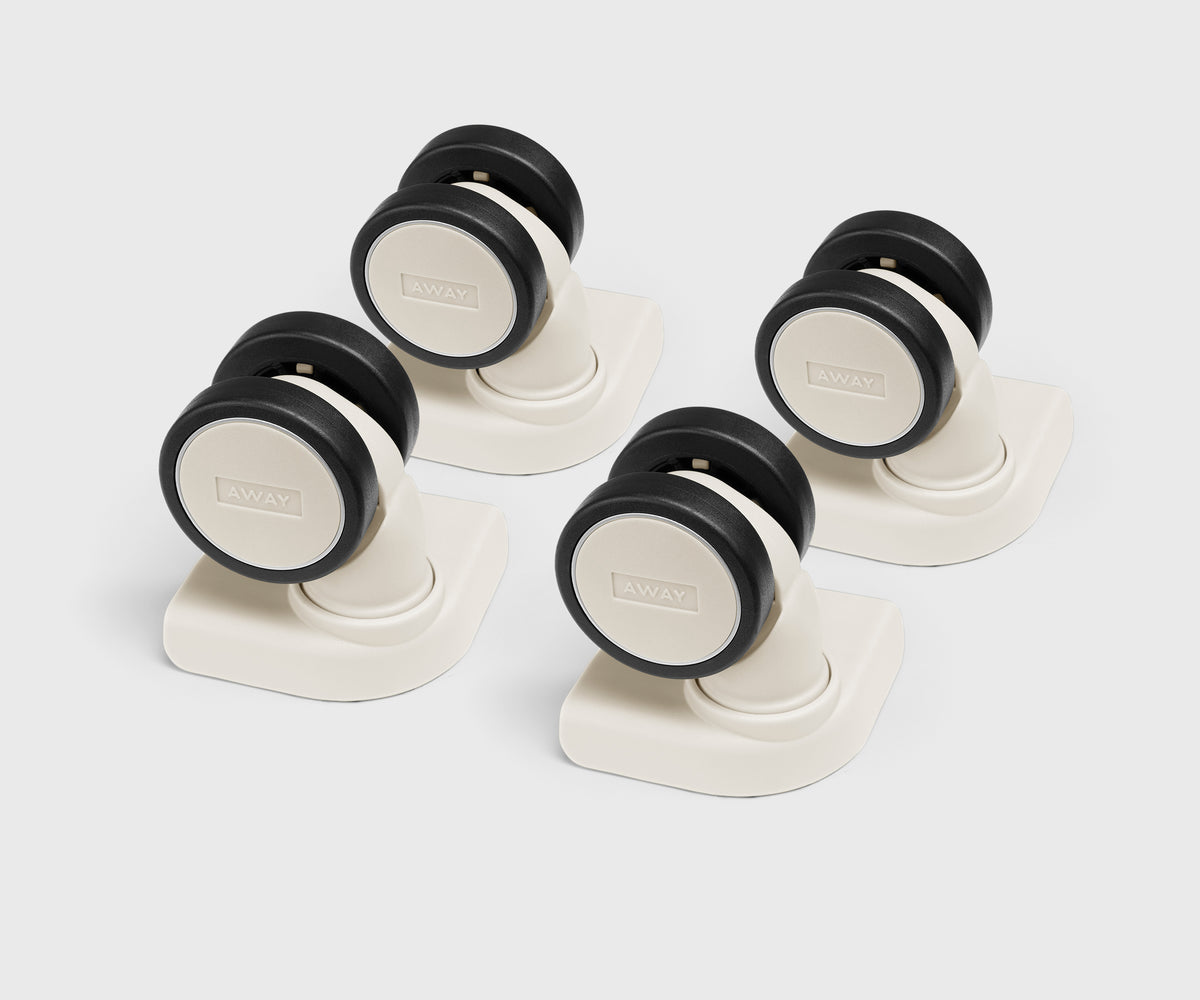 Custom Carry-On Wheel Set in Salt White