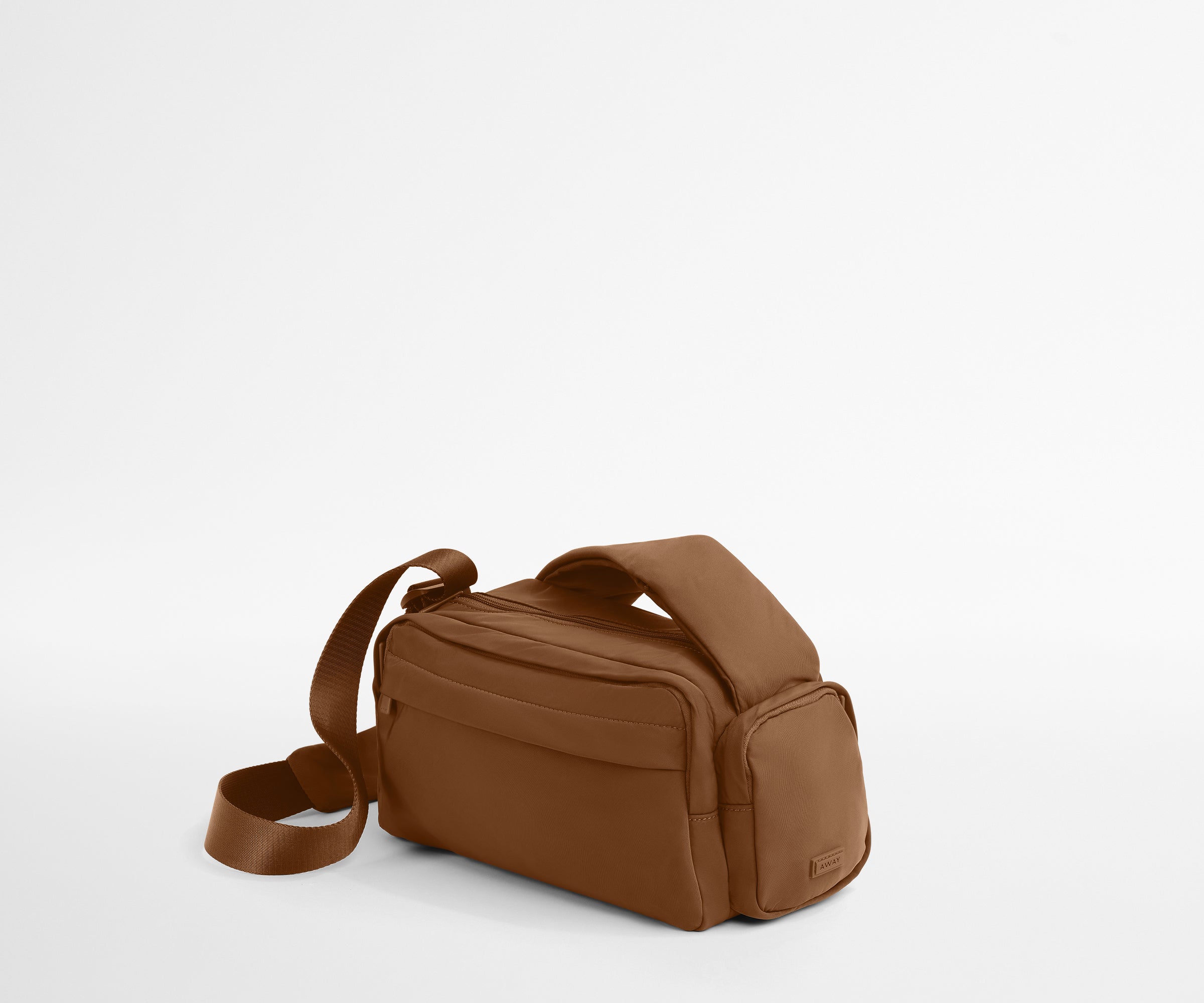 Angled view of the Featherlight Cargo Pack showing the side pocket