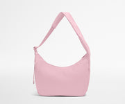Pink handbag on a light gray background