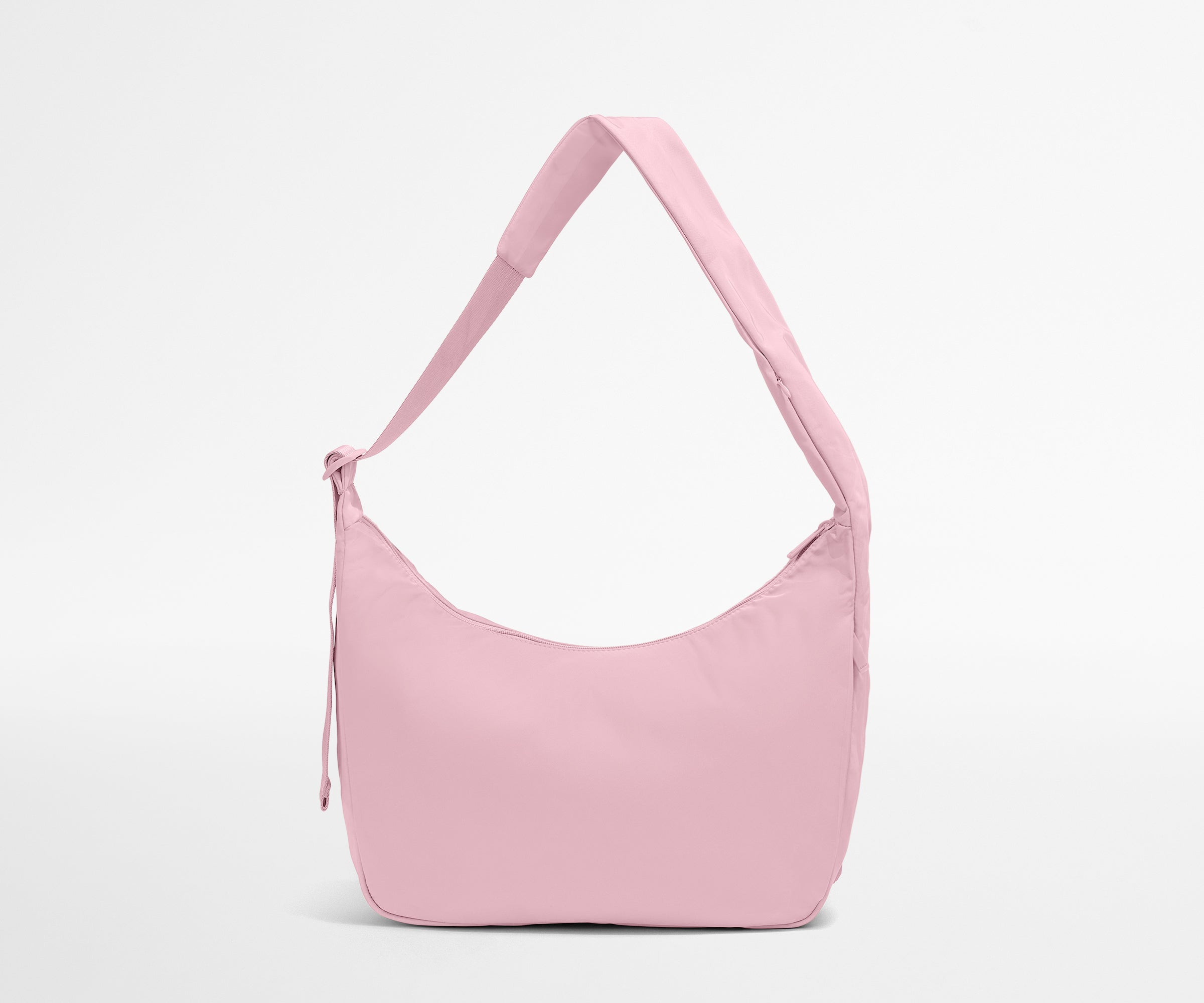 Pink handbag on a light gray background