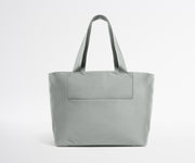 Gray tote bag on a white background