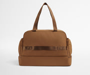 Trolley sleeve on the back of the Featherlight Weekender