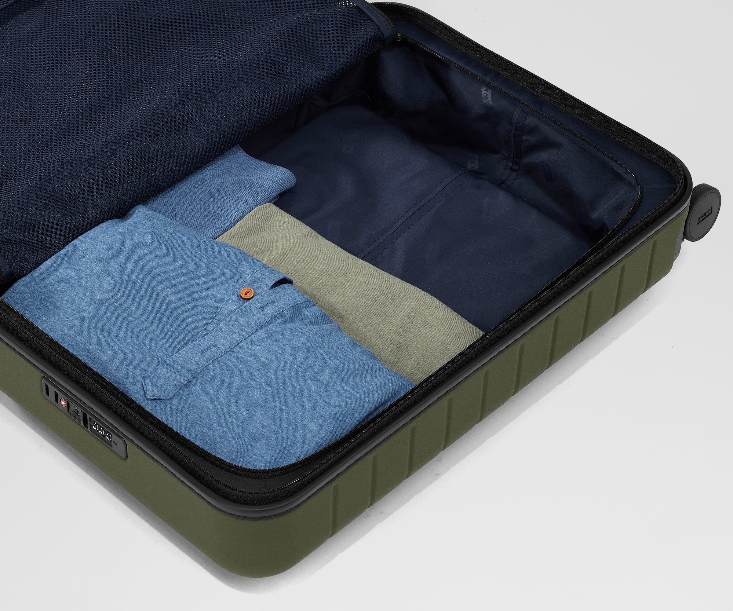 The Executive Bigger Carry-On in Olive Green