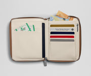 Travel Wallet in Saddle Brown