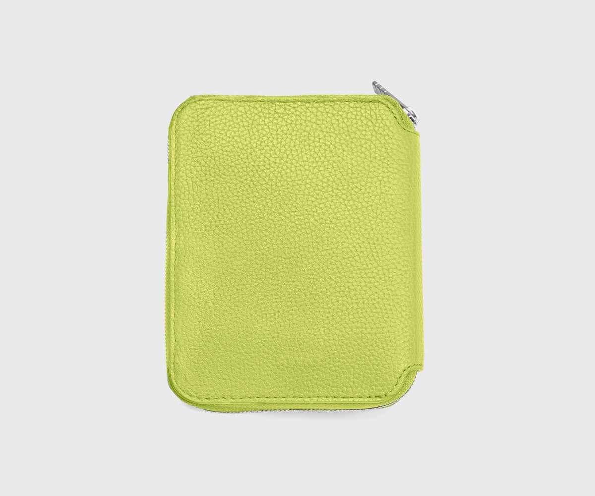 Slim Jewelry Organizer in Chartreuse Spark/Smokey Taupe