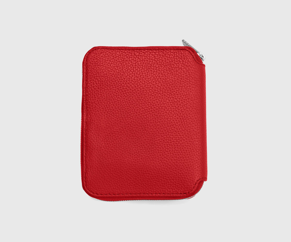Slim Jewelry Organizer in Cherry Red/Electric Iris
