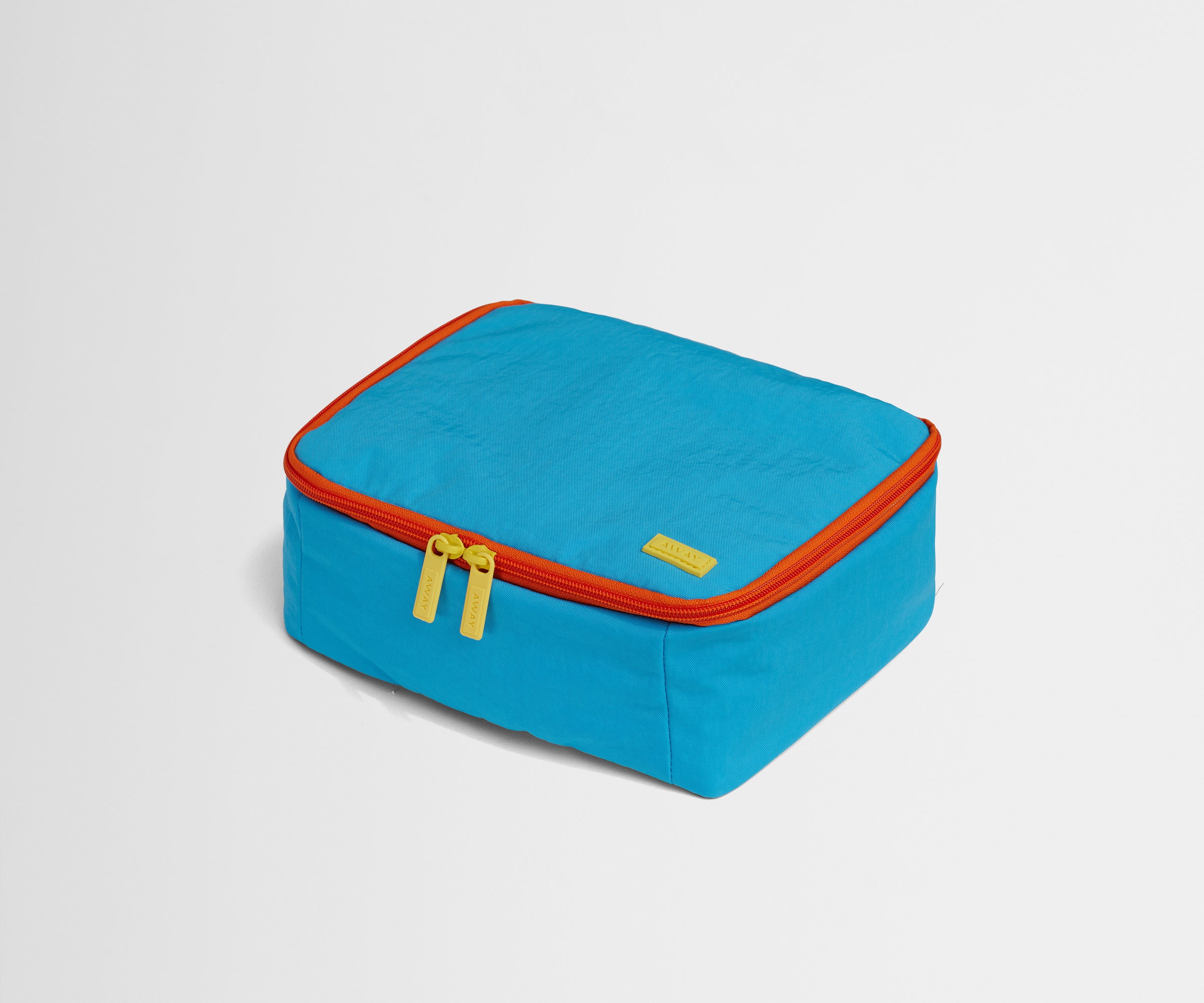 Top angled product view of the Kids Lunch Box in Splash Blue