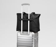 Leather Tote in Jet Black