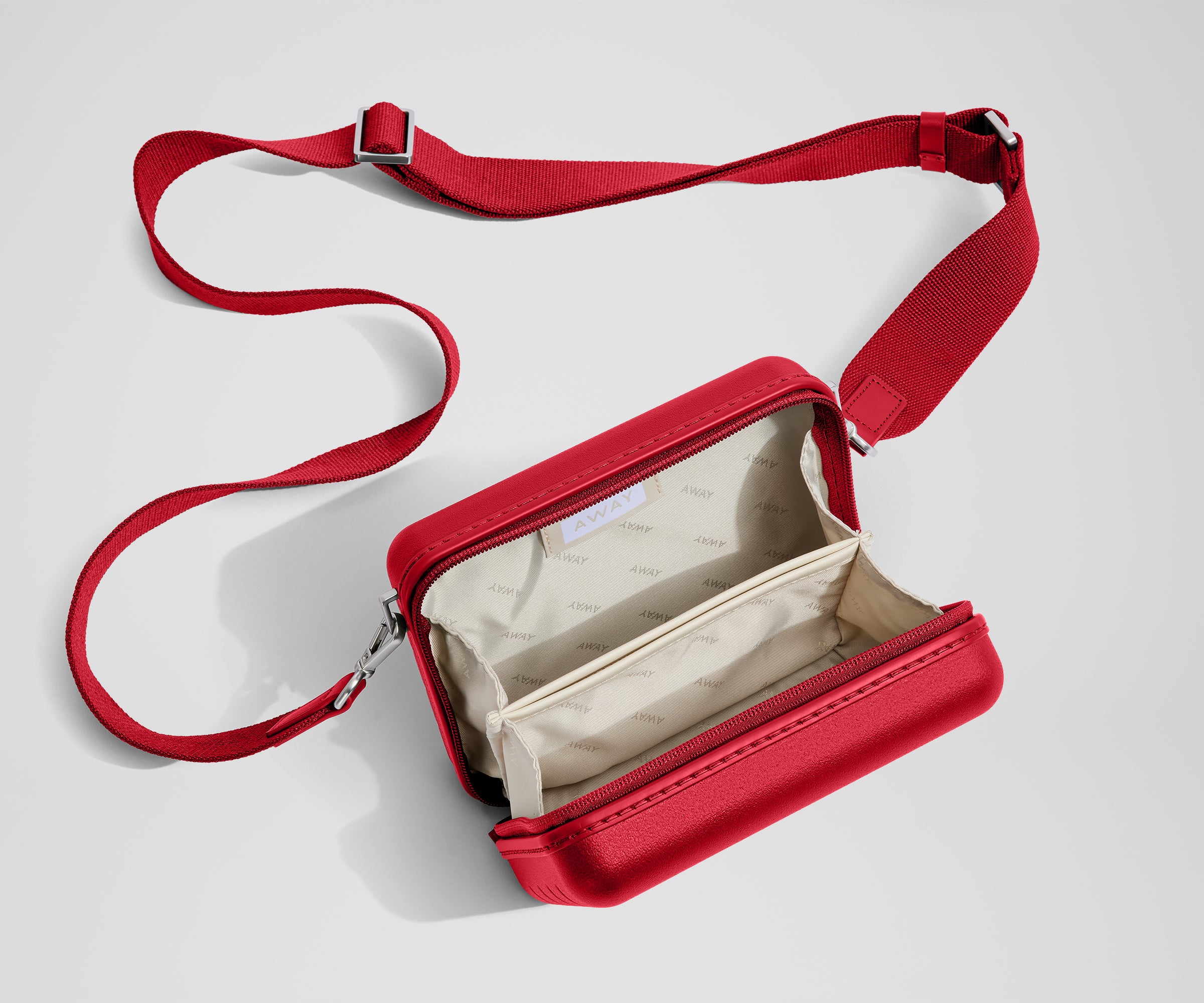 The Mini Crossbody in Cherry Red