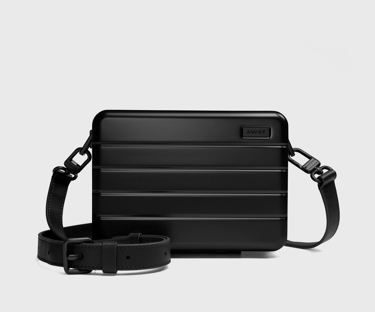 Aluminum Mini Crossbody in Onyx Black
