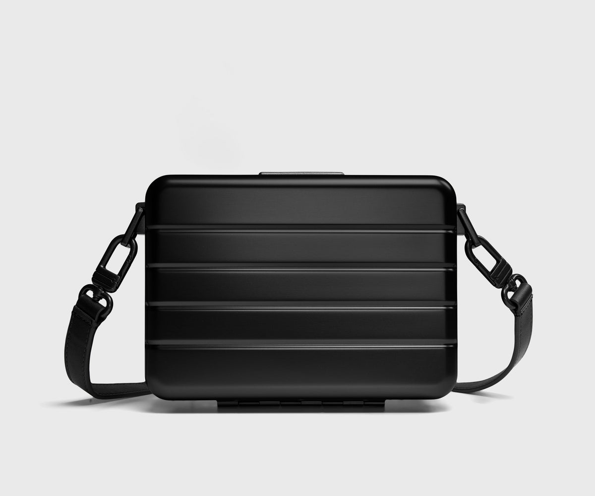 Aluminum Mini Crossbody in Onyx Black