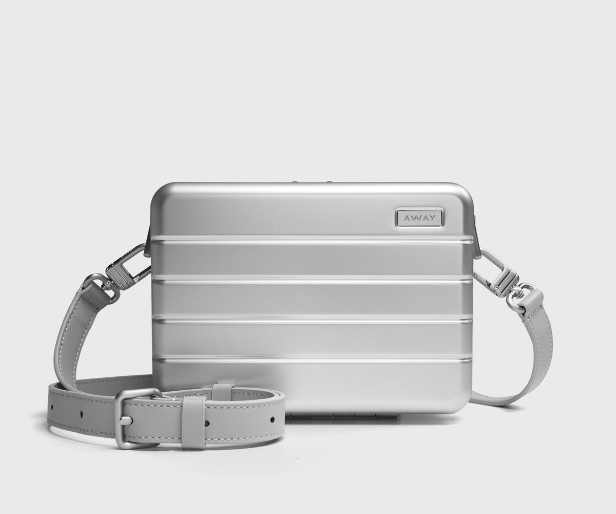 Aluminum Mini Crossbody in Silver