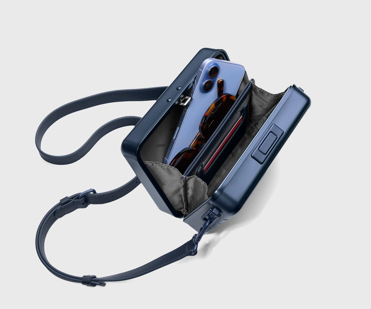Aluminum Mini Crossbody in Arctic Steel