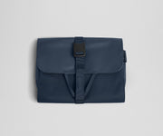 Folded Active Hanging Toiletry Bag with strap buckled