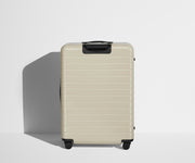 Back product view of The Large Flex suitcase in Salt White (Gloss)