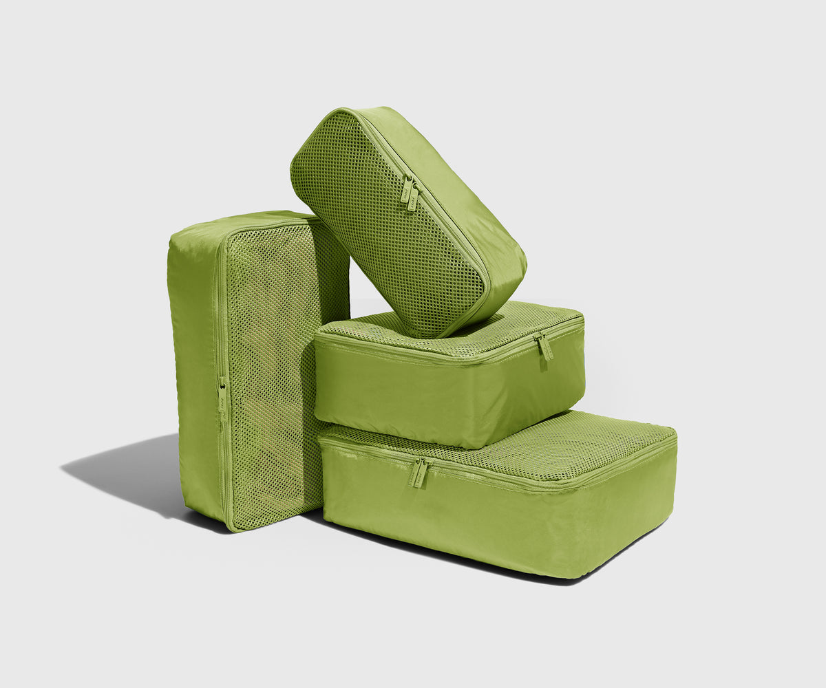 Insider Packing Cubes (Set of 4) in Chartreuse Spark